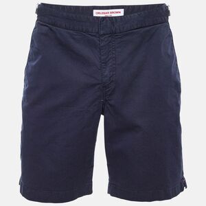 Orlebar Brown Navy Blue Cotton Dane Ii Swim Shorts L/waist 35"